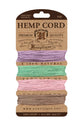Hemp Cord Card 10 lb pastels