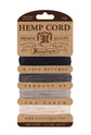 Hemp Cord Card 10 lb onyx