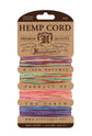 Hemp Cord Card 10 lb variegated