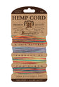 Hemp Cord Card 10 lb variegated 2