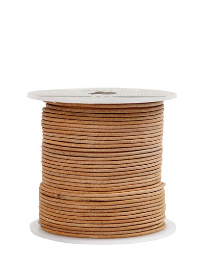1mm Leather Cord Round Natural
