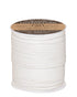 Waxed Cotton Cord 1mm White