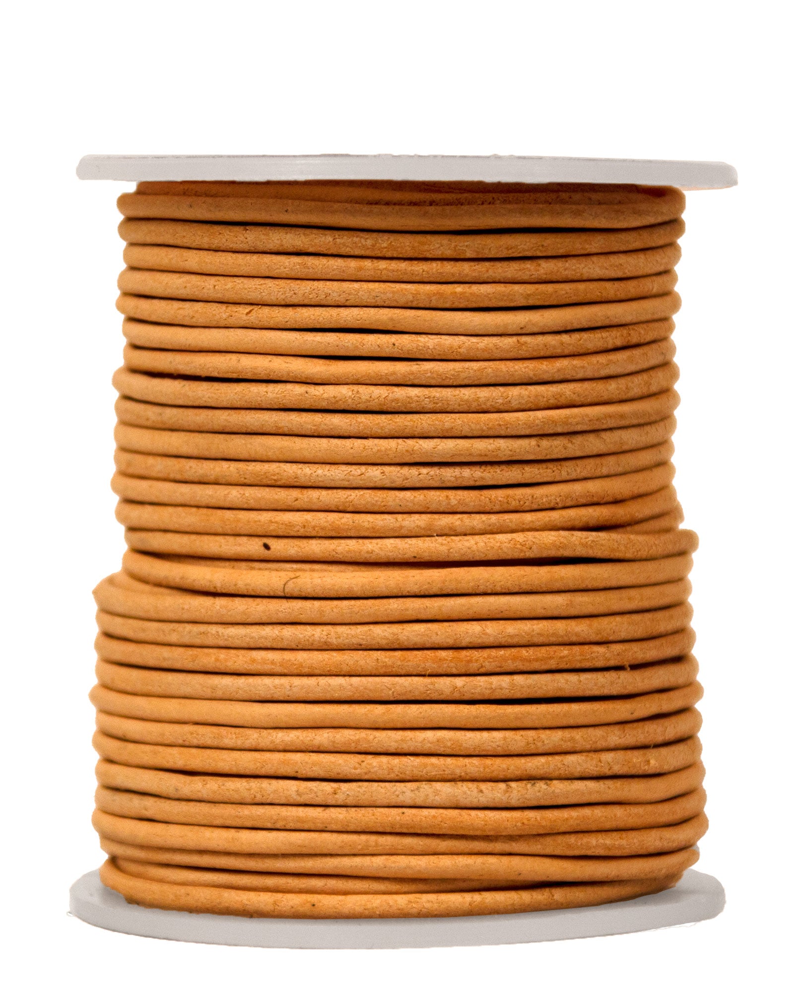 2mm Round Leather Cord Natural