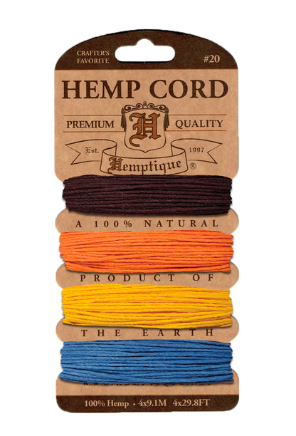 Hemp Cord Card 20lb Campfire