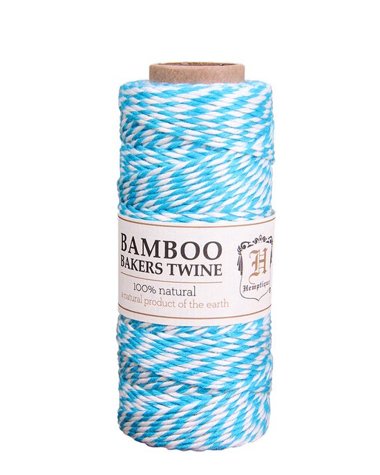 bamboo bakers twine blue and white