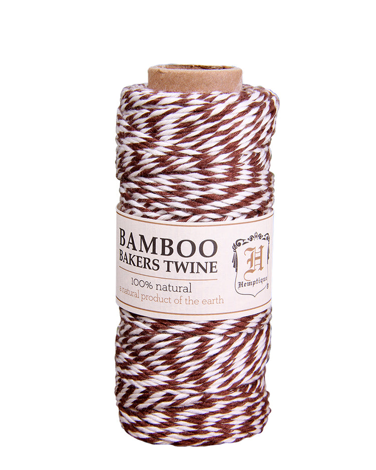 bamboo bakers twine brown and white