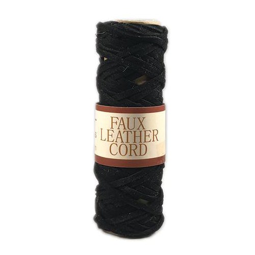 Black Faux Leather Cord