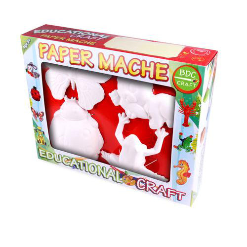 Paper Mâché Educational Craft Gift Box Set - Terrestrial Animal Series