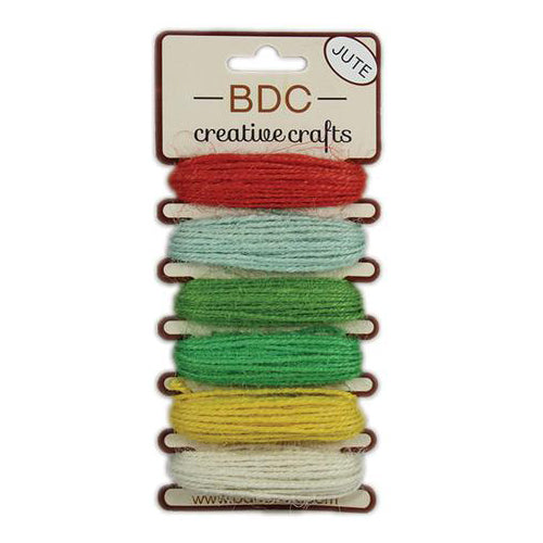 6 Color Jute Cord Cards