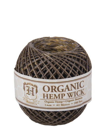 organic beeswax hemp wick hemptique