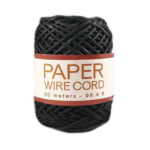 black paper cord with wire