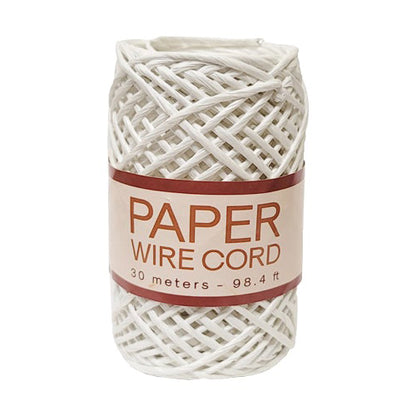 white paper cord with wire