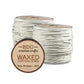 2-Pack Waxed Cotton Cord 1mm - White