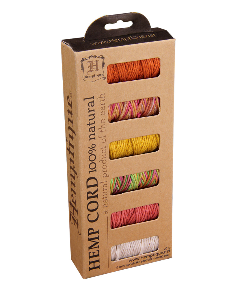 #20 Hemp Cord 6-Pack Mini Spools