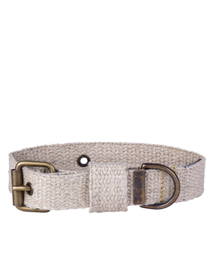 Natural Color Hemp Dog Collar