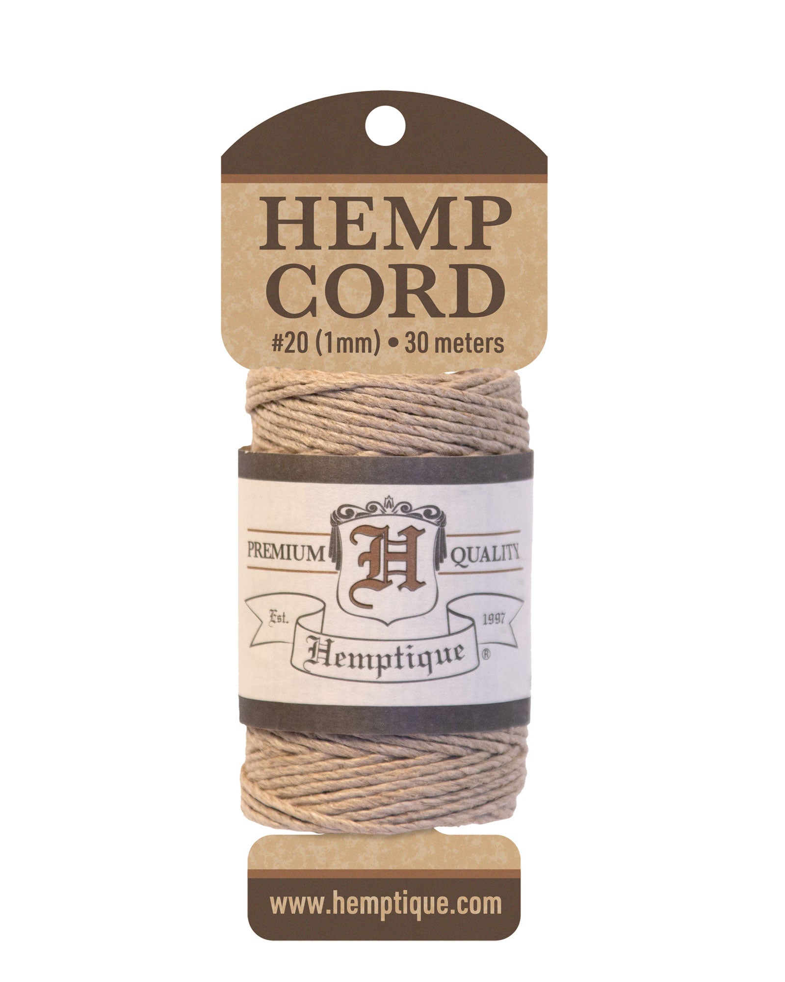 Hemp Cord 30 Meter Mini Spools