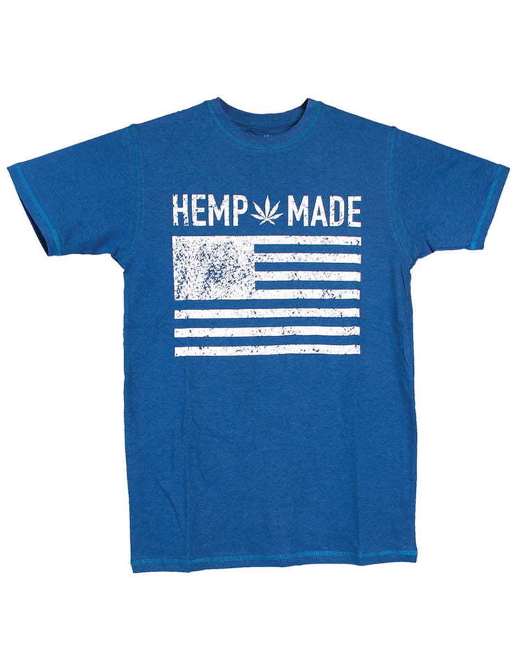 Blue hemp t shirts Hemptique