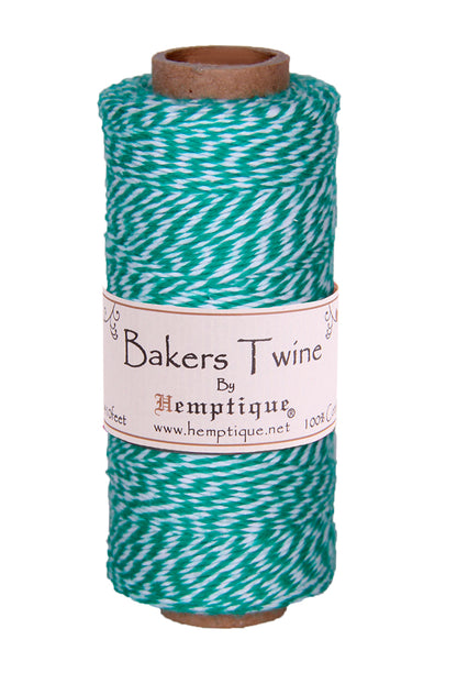 White and Green Bakers Twine