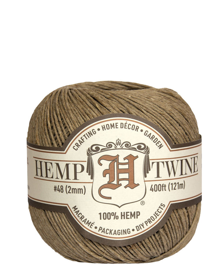 Light Brown - 0.5 mm - Hemp Rope by Hemptique (62.5 meter)