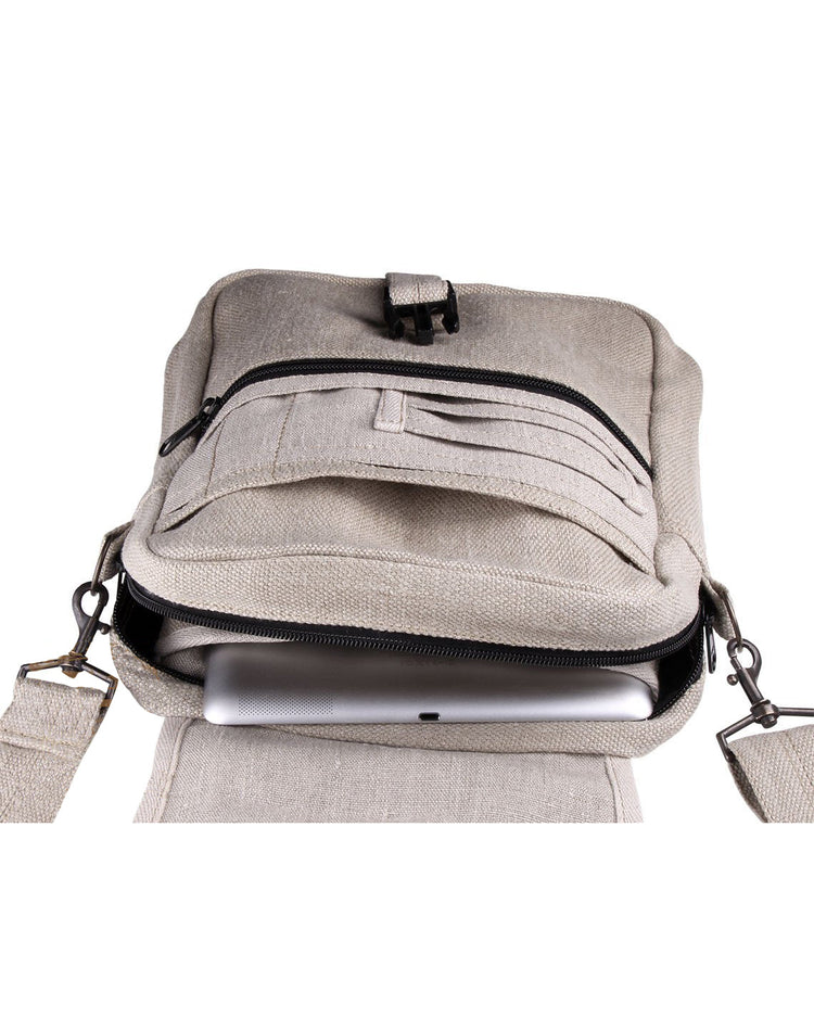 Hemptique Hemp Tablet Bag Interior