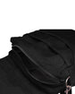 Black Hemp Messenger Bag Interior