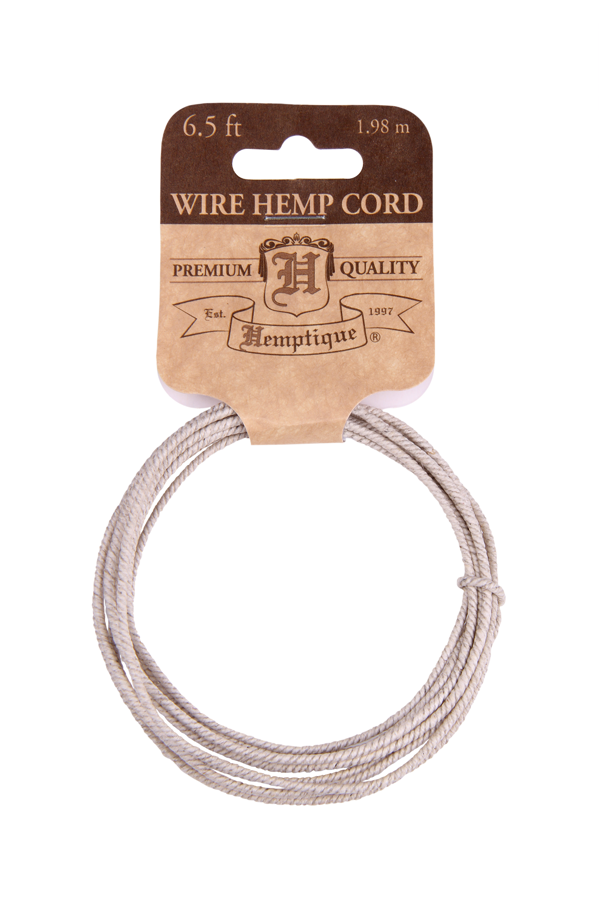 Hemp Wire Cord Loops Natural