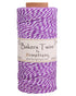 Bakers Twine Purple and White