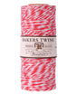 red silver metallic bakers twine 