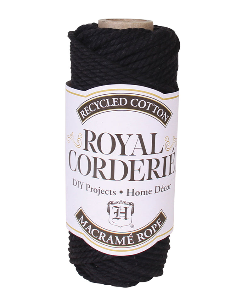 macrame rope cotton 4mm black