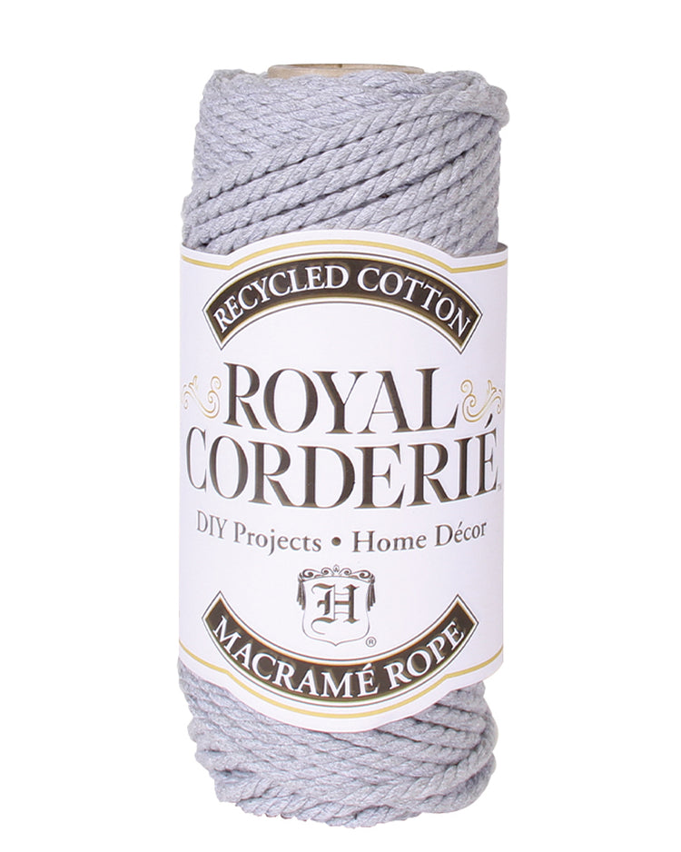 cotton macrame cord 4mm grey