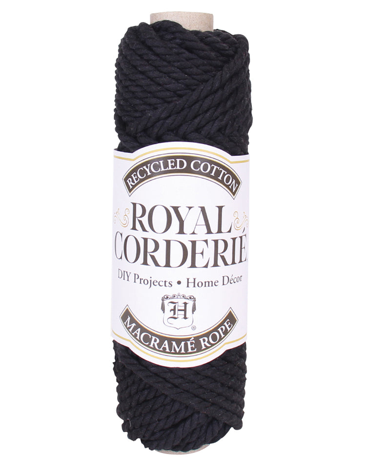 black rope for macrame 6mm