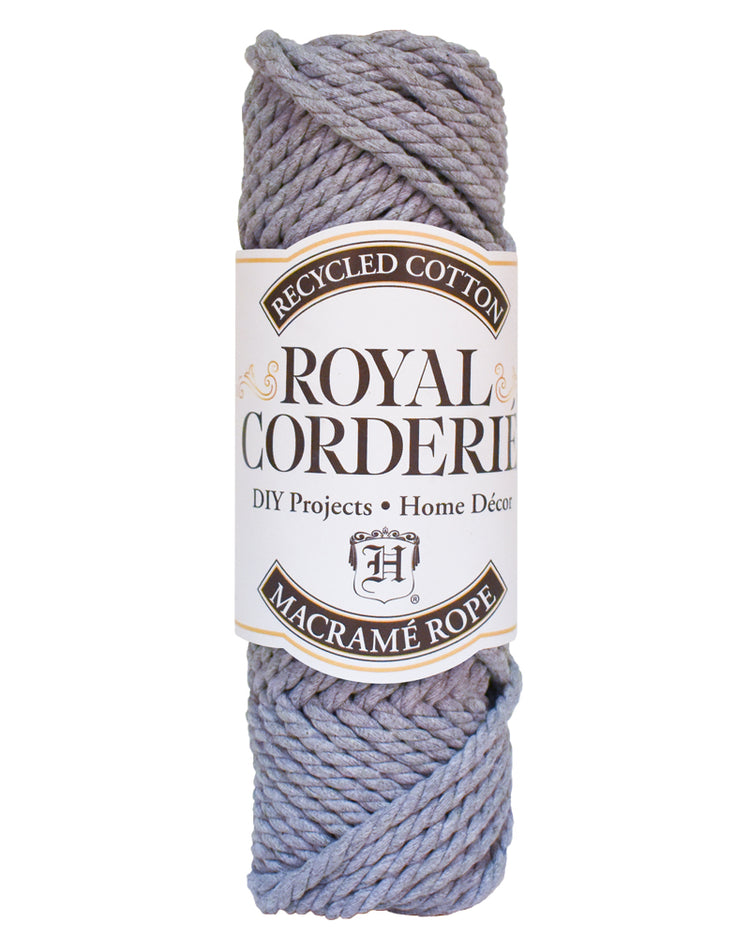 macrame cord 6mm grey